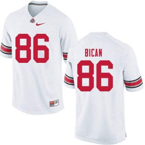 Men's Ohio State Buckeyes #86 Gage Bican White Nike NCAA College Football Jersey New Release XIS6544UR